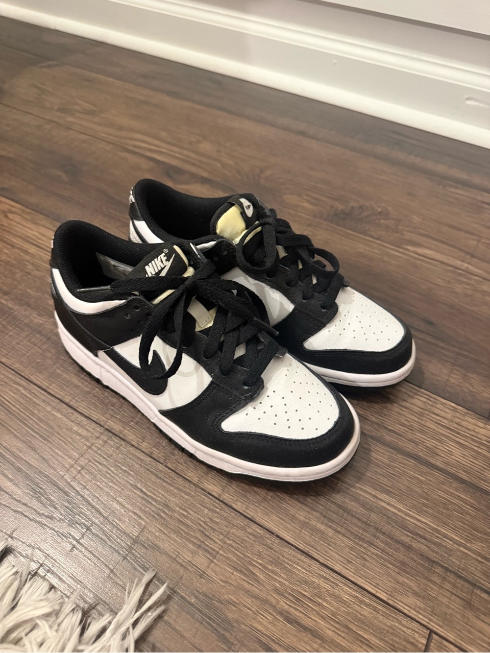 Nike Black and White Low-Top Sneakers